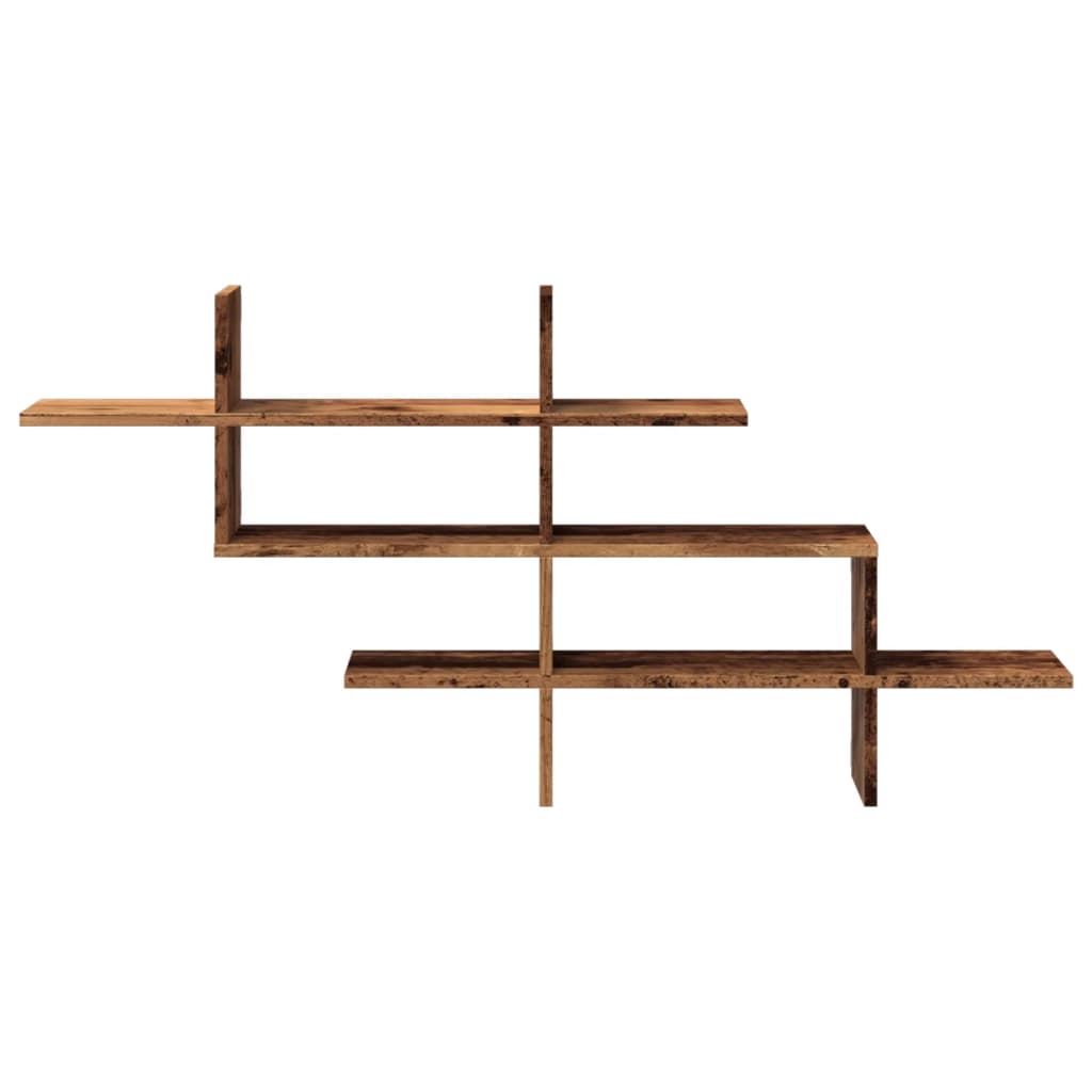 vidaXL Raft de perete, lemn vechi, 124,5x18x60,5 cm, lemn prelucrat vidaXL Raft de perete, lemn vechi, 124,5x18x60,5 cm, lemn prelucrat