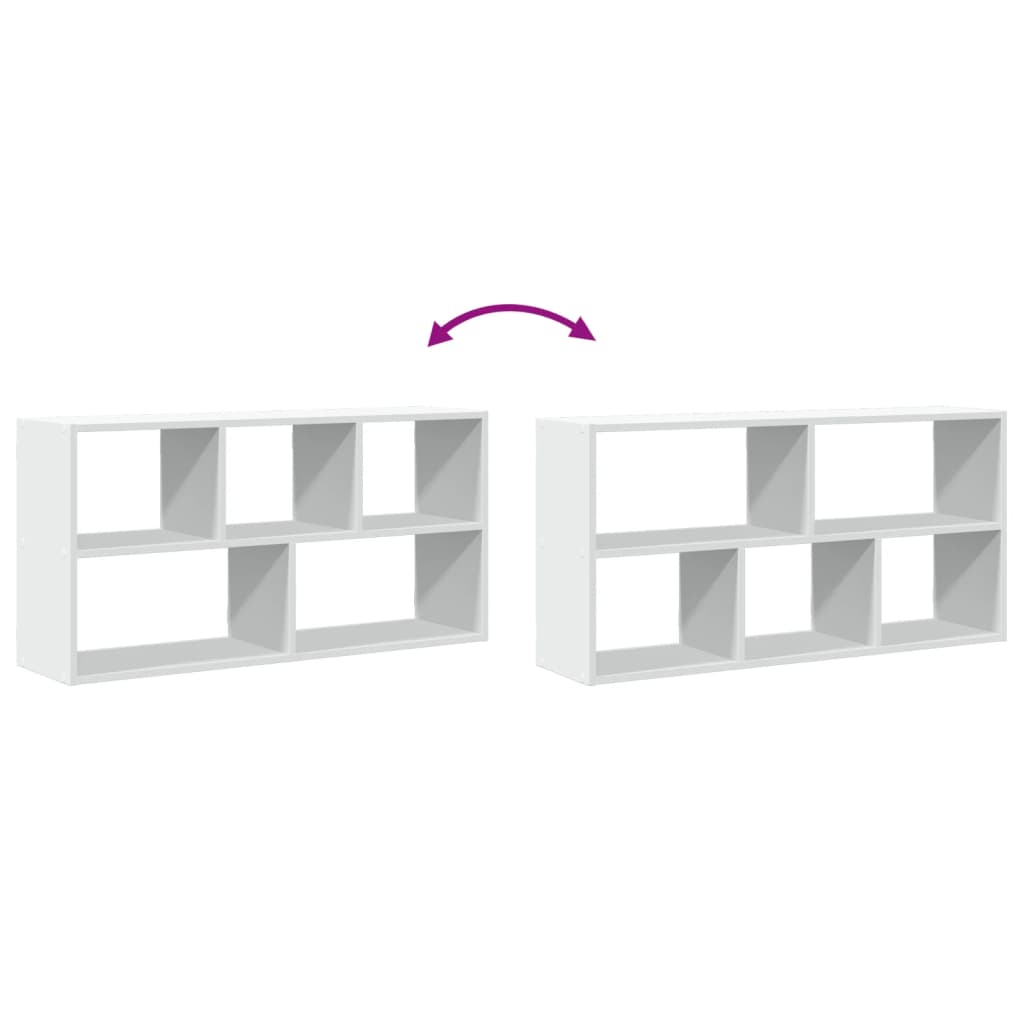 vidaXL Raft de perete, alb, 100x25x50 cm, lemn prelucrat vidaXL Raft de perete, alb, 100x25x50 cm, lemn prelucrat