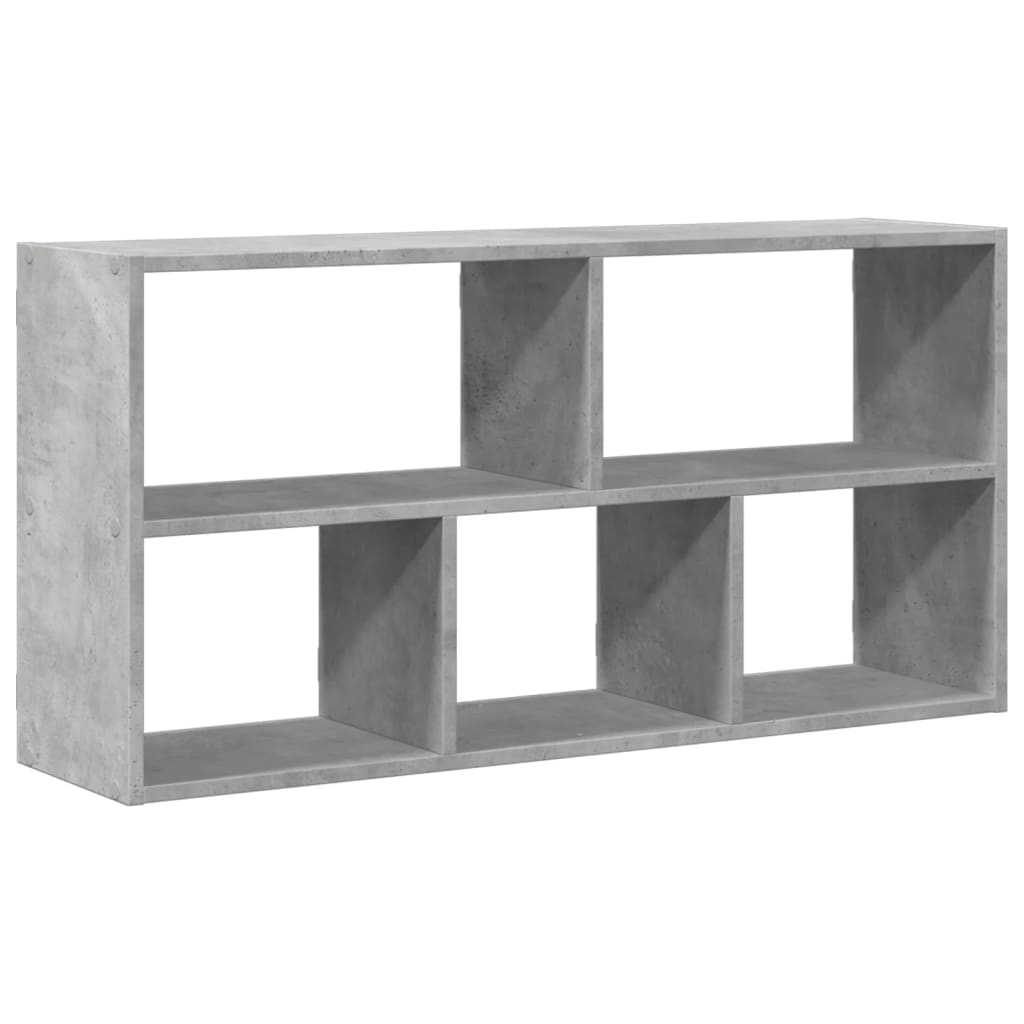 vidaXL Raft de perete, gri beton, 100x25x50 cm, lemn prelucrat