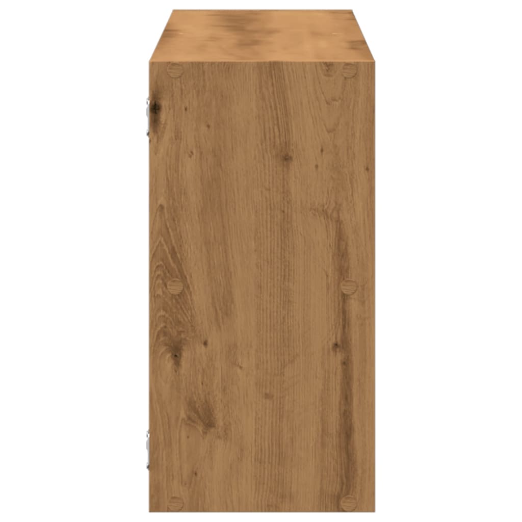 vidaXL Raft de perete, lemn artizanal, 100x25x50 cm, lemn prelucrat vidaXL Raft de perete, lemn artizanal, 100x25x50 cm, lemn prelucrat