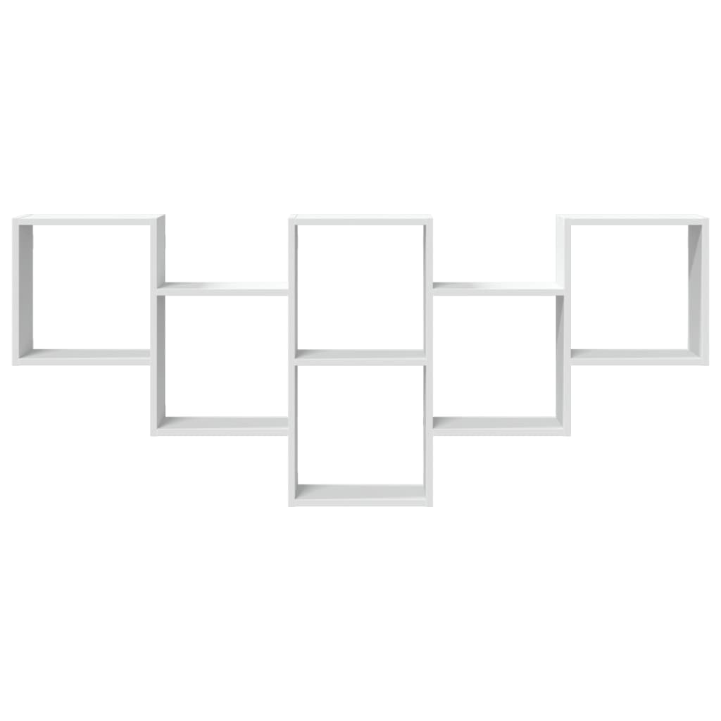 vidaXL Raft de perete, alb, 159x18x66 cm, lemn prelucrat vidaXL Raft de perete, alb, 159x18x66 cm, lemn prelucrat