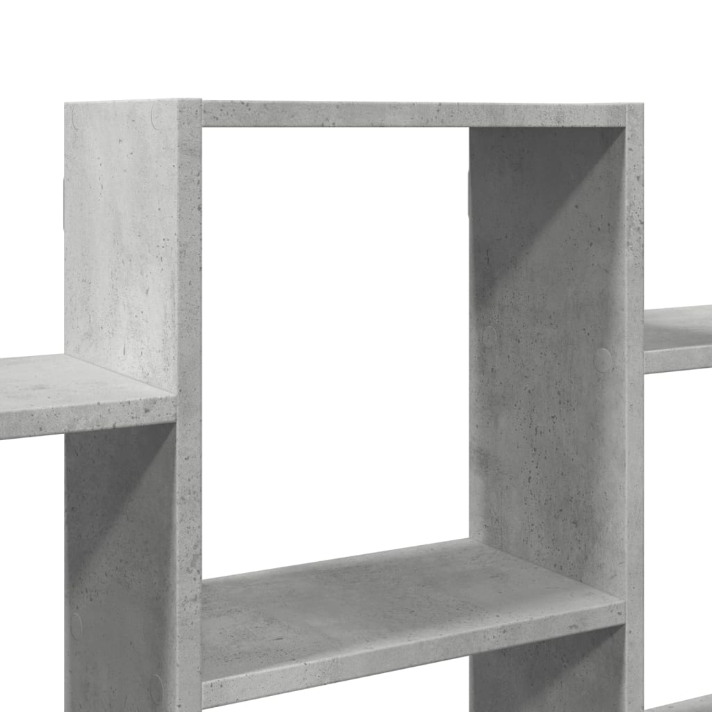 vidaXL Raft de perete, gri beton, 159x18x66 cm, lemn prelucrat