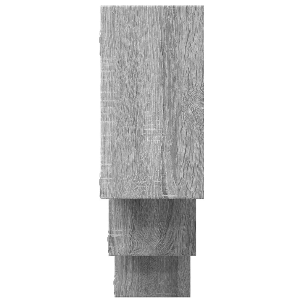 vidaXL Raft de perete, gri sonoma, 159x18x66 cm, lemn prelucrat vidaXL Raft de perete, gri sonoma, 159x18x66 cm, lemn prelucrat