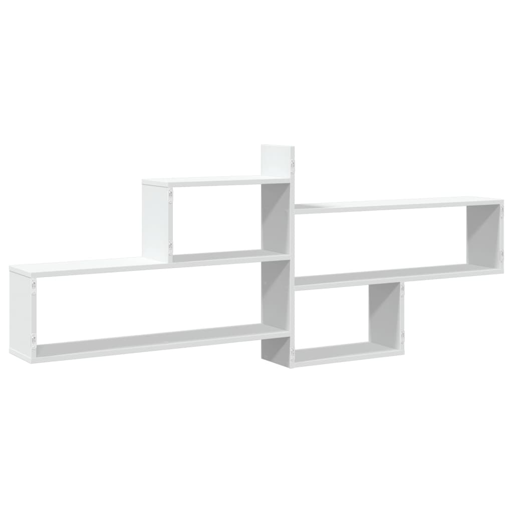 vidaXL Raft de perete, alb, 167,5x18x68 cm, lemn prelucrat vidaXL Raft de perete, alb, 167,5x18x68 cm, lemn prelucrat