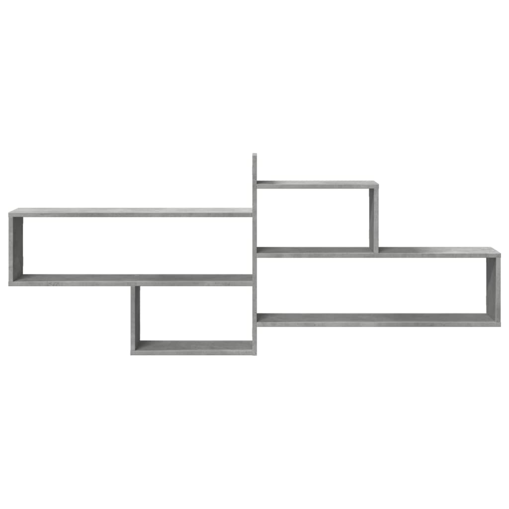 vidaXL Raft de perete, gri beton, 167,5x18x68 cm, lemn prelucrat