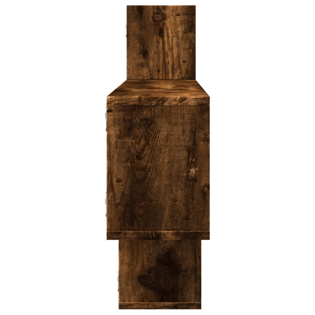 vidaXL Raft perete, stejar fumuriu, 167,5x18x68 cm, lemn prelucrat vidaXL Raft perete, stejar fumuriu, 167,5x18x68 cm, lemn prelucrat