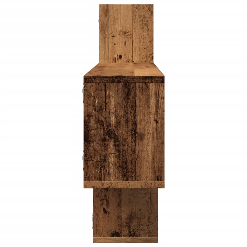 vidaXL Raft de perete, lemn vechi, 167,5x18x68 cm, lemn prelucrat vidaXL Raft de perete, lemn vechi, 167,5x18x68 cm, lemn prelucrat
