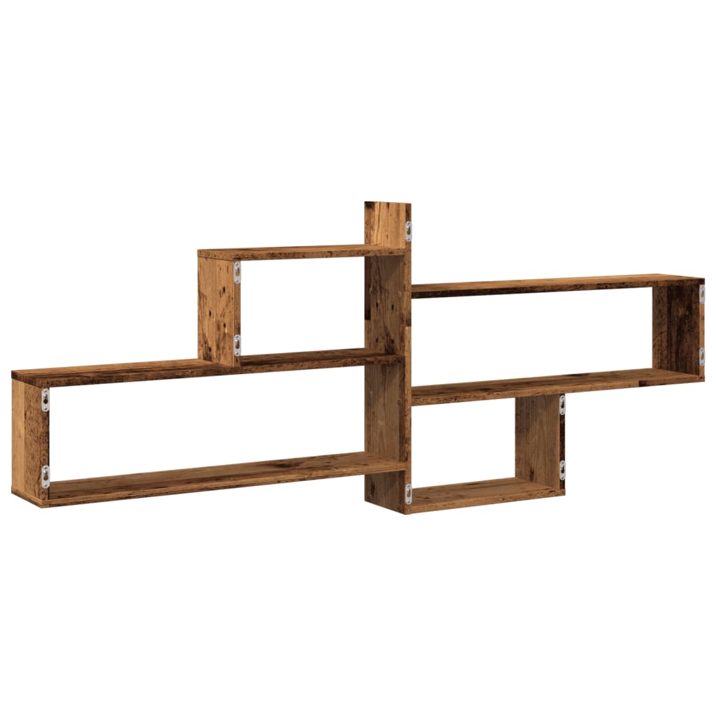 vidaXL Raft de perete, lemn vechi, 167,5x18x68 cm, lemn prelucrat vidaXL Raft de perete, lemn vechi, 167,5x18x68 cm, lemn prelucrat