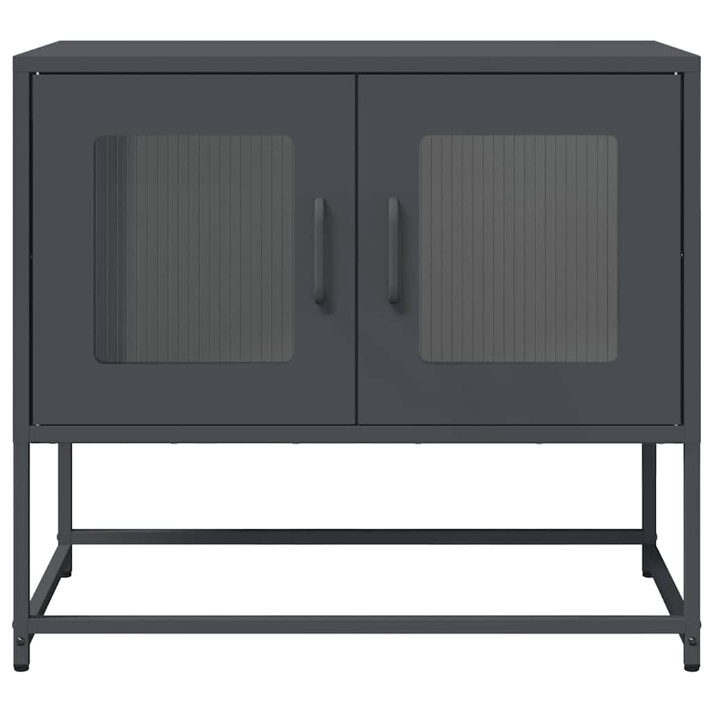 vidaXL Dulap TV, antracit, 68x39x60,5 cm, oțel laminat la rece