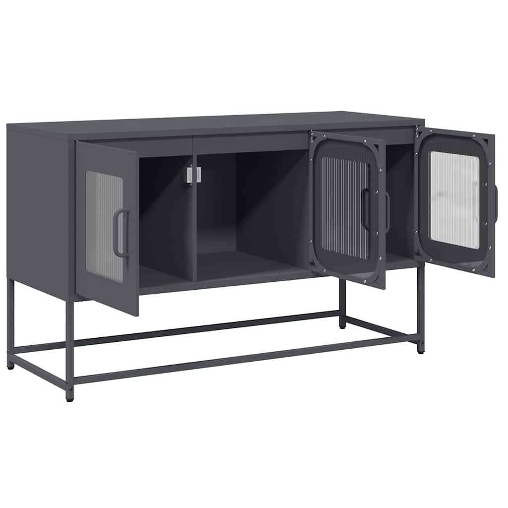vidaXL Dulap TV, antracit, 100,5x39x60,5 cm, oțel laminat la rece