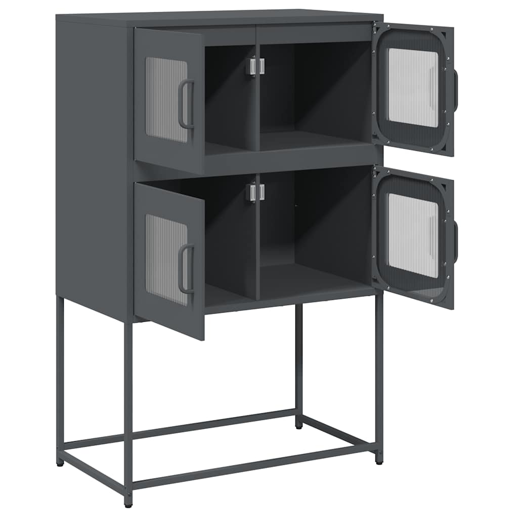 vidaXL Dulap înalt, antracit, 68x39x107 cm, oțel vidaXL Dulap înalt, antracit, 68x39x107 cm, oțel