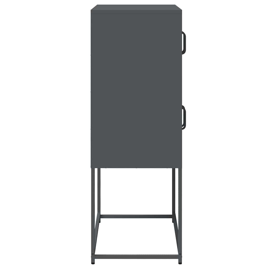 vidaXL Dulap înalt, antracit, 68x39x107 cm, oțel vidaXL Dulap înalt, antracit, 68x39x107 cm, oțel