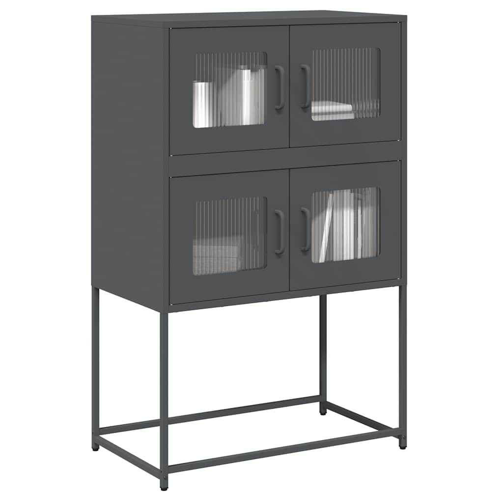 vidaXL Dulap înalt, antracit, 68x39x107 cm, oțel vidaXL Dulap înalt, antracit, 68x39x107 cm, oțel