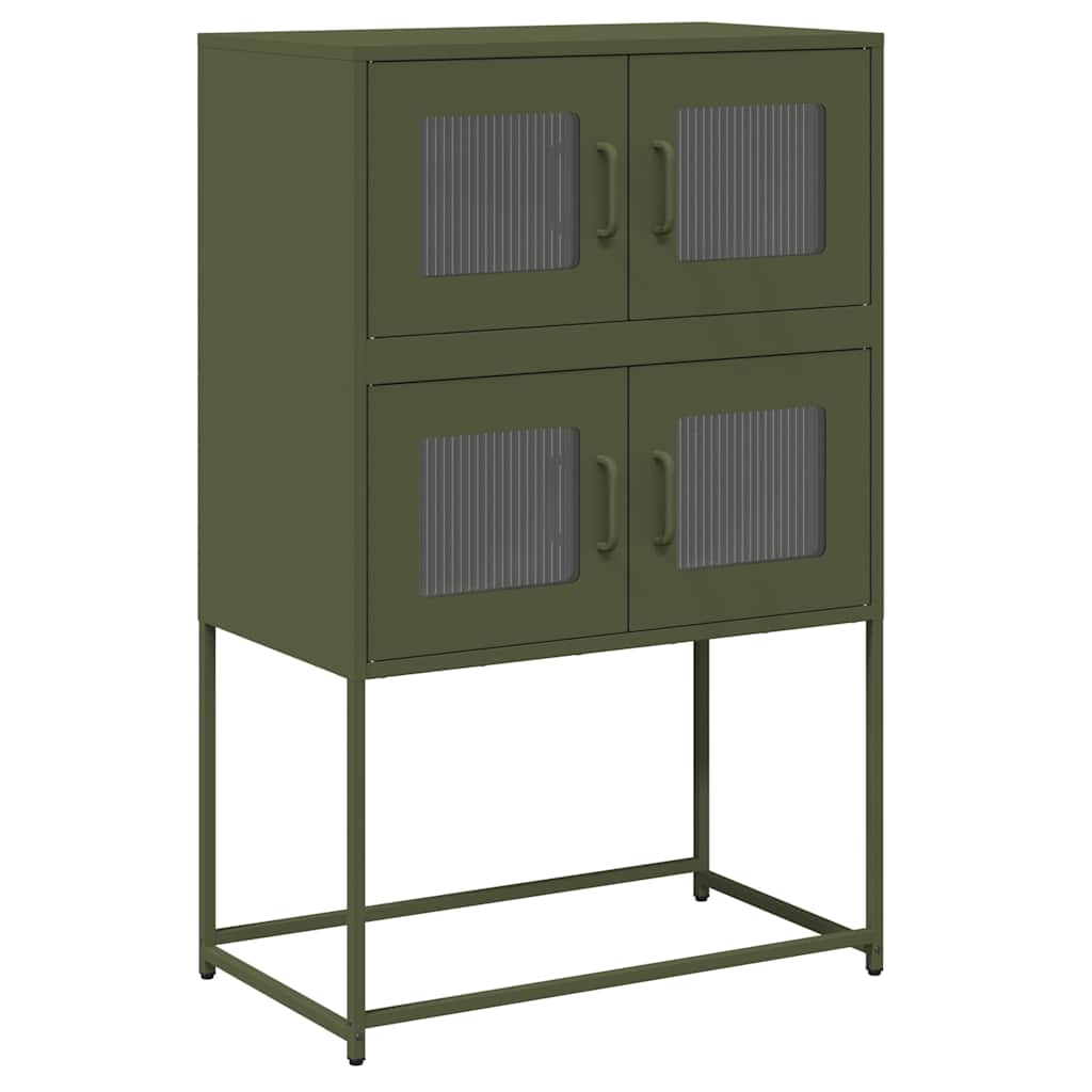 vidaXL Dulap înalt, verde măsliniu, 68x39x107 cm, oțel vidaXL Dulap înalt, verde măsliniu, 68x39x107 cm, oțel