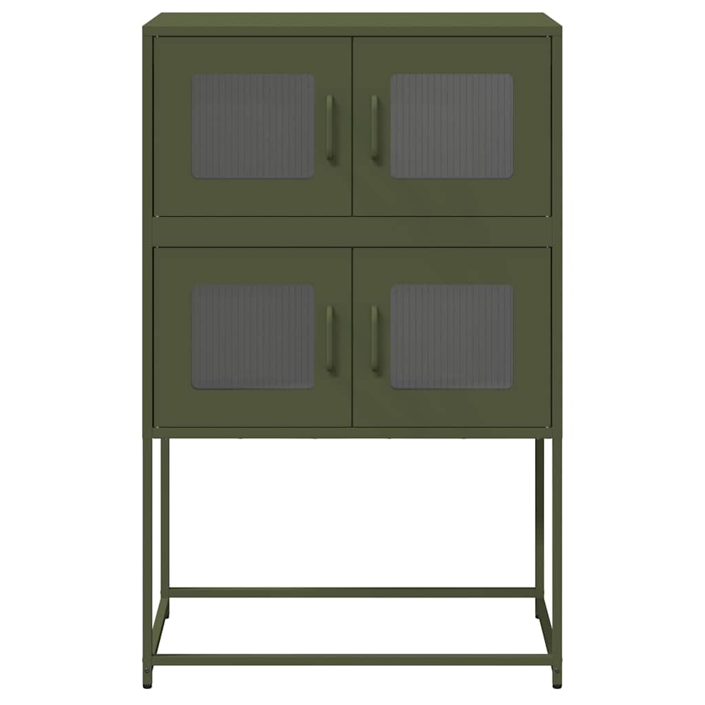 vidaXL Dulap înalt, verde măsliniu, 68x39x107 cm, oțel vidaXL Dulap înalt, verde măsliniu, 68x39x107 cm, oțel