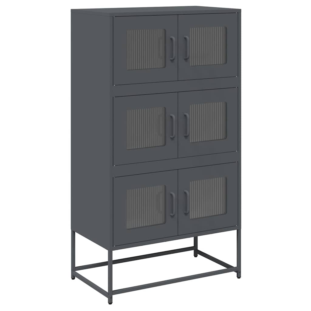 vidaXL Dulap înalt, antracit, 68x39x123 cm, oțel vidaXL Dulap înalt, antracit, 68x39x123 cm, oțel