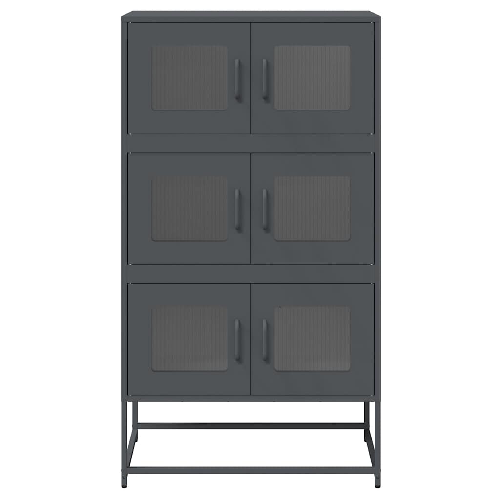 vidaXL Dulap înalt, antracit, 68x39x123 cm, oțel vidaXL Dulap înalt, antracit, 68x39x123 cm, oțel