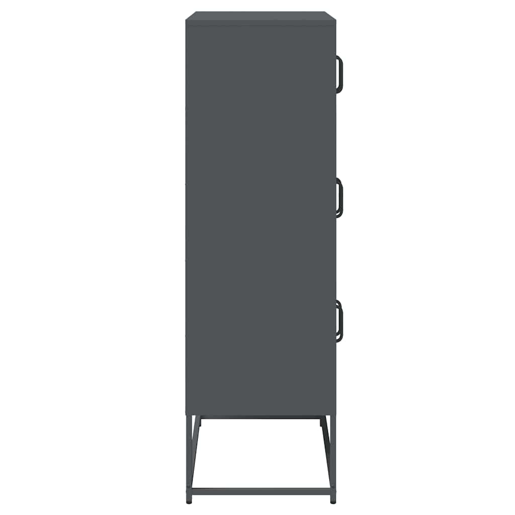 vidaXL Dulap înalt, antracit, 68x39x123 cm, oțel vidaXL Dulap înalt, antracit, 68x39x123 cm, oțel