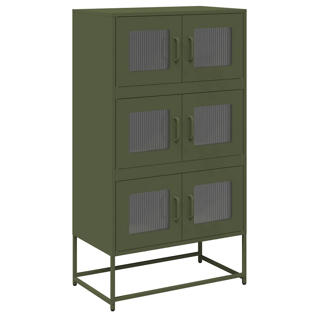 vidaXL Dulap înalt, verde măsliniu, 68x39x123 cm, oțel vidaXL Dulap înalt, verde măsliniu, 68x39x123 cm, oțel