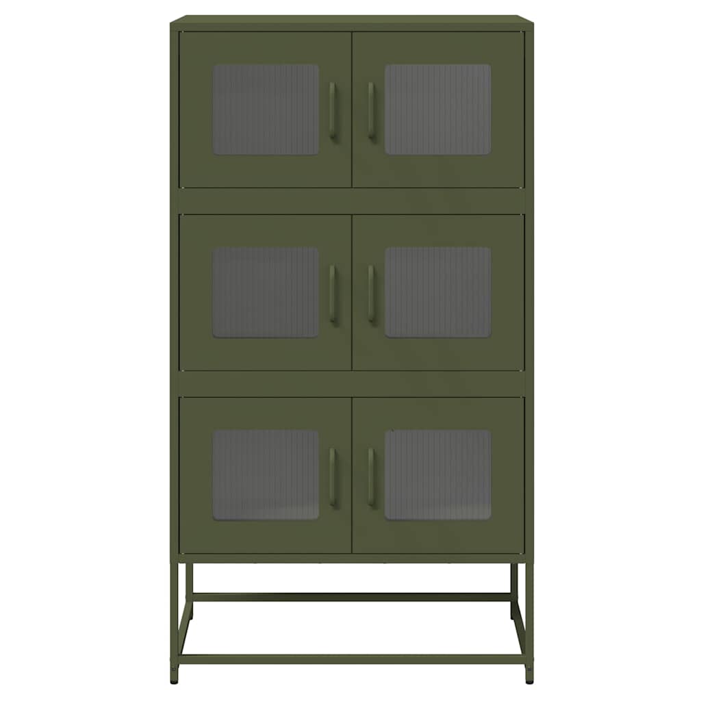 vidaXL Dulap înalt, verde măsliniu, 68x39x123 cm, oțel vidaXL Dulap înalt, verde măsliniu, 68x39x123 cm, oțel