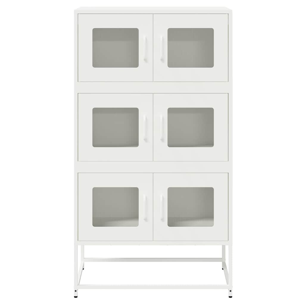 vidaXL Dulap înalt, alb, 68x39x123 cm, oțel