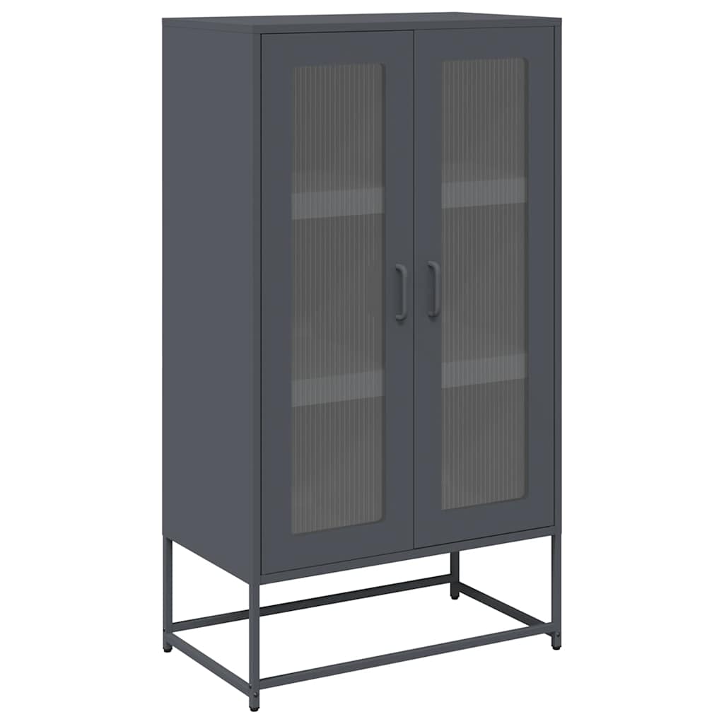 vidaXL Dulap înalt, antracit, 68x39x123 cm, oțel vidaXL Dulap înalt, antracit, 68x39x123 cm, oțel
