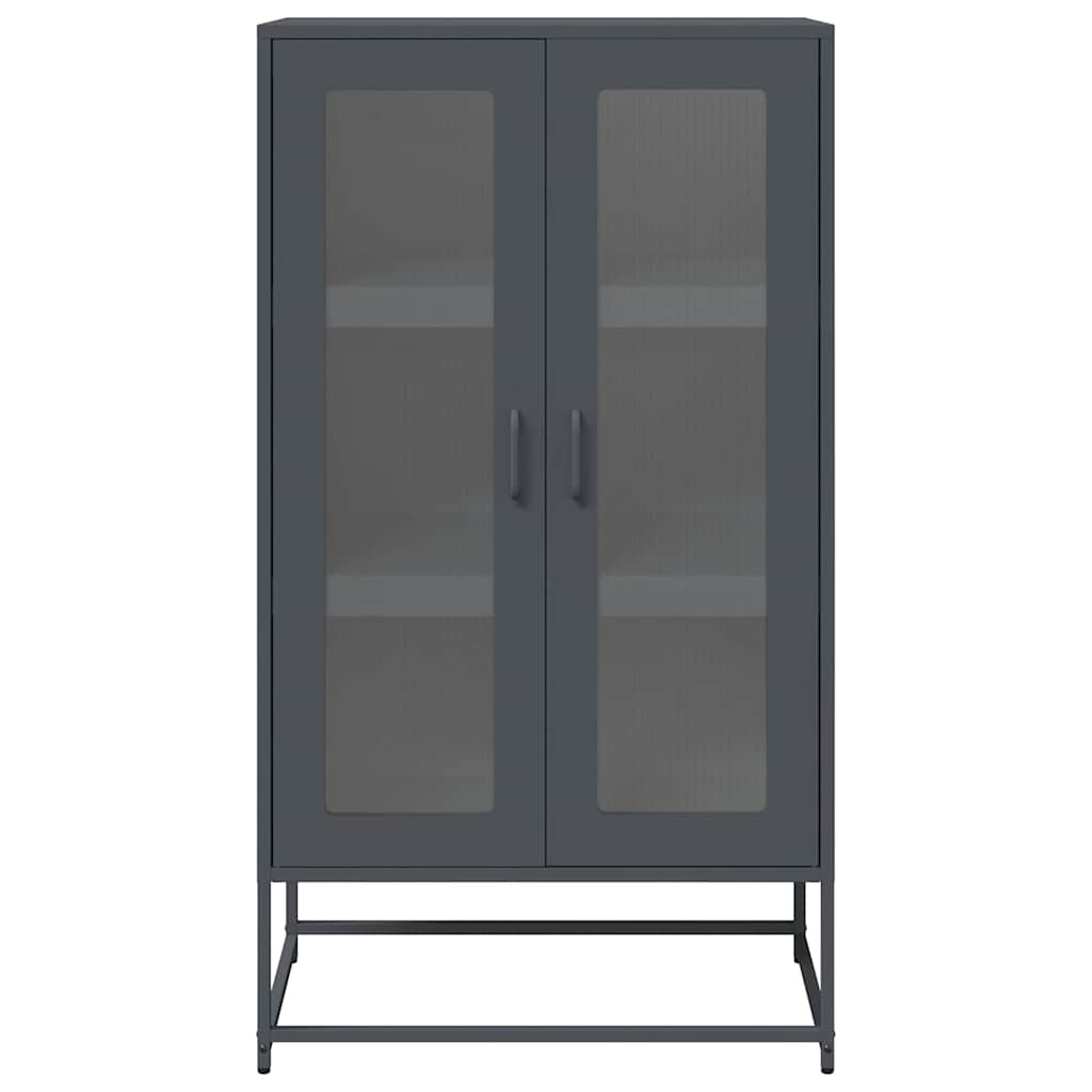 vidaXL Dulap înalt, antracit, 68x39x123 cm, oțel vidaXL Dulap înalt, antracit, 68x39x123 cm, oțel