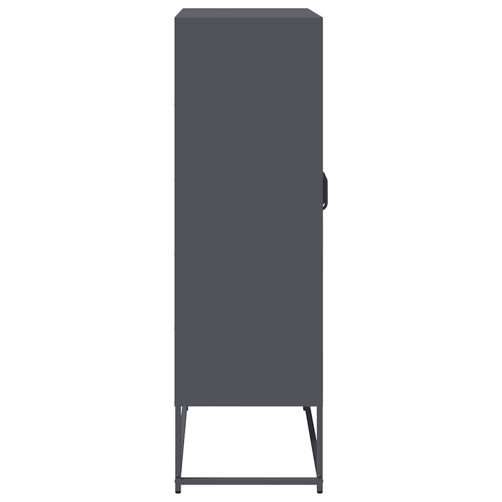vidaXL Dulap înalt, antracit, 68x39x123 cm, oțel vidaXL Dulap înalt, antracit, 68x39x123 cm, oțel