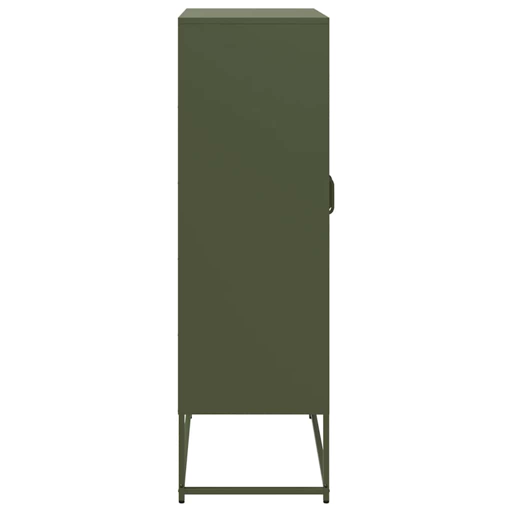 vidaXL Dulap înalt, verde măsliniu, 68x39x123 cm, oțel vidaXL Dulap înalt, verde măsliniu, 68x39x123 cm, oțel