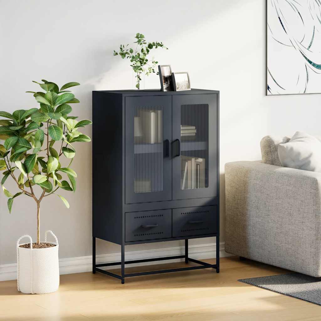 vidaXL Dulap înalt, antracit, 68x39x111,5 cm, oțel vidaXL Dulap înalt, antracit, 68x39x111,5 cm, oțel