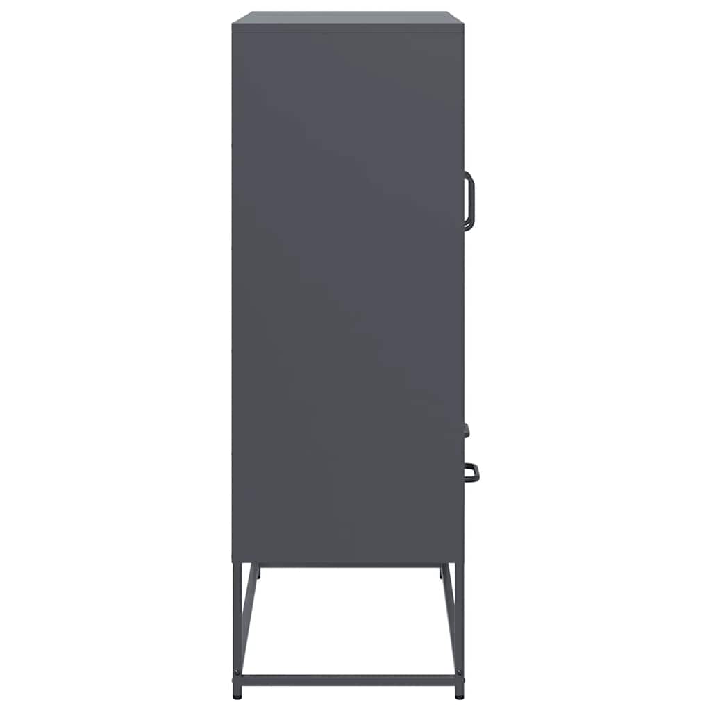vidaXL Dulap înalt, antracit, 68x39x111,5 cm, oțel vidaXL Dulap înalt, antracit, 68x39x111,5 cm, oțel