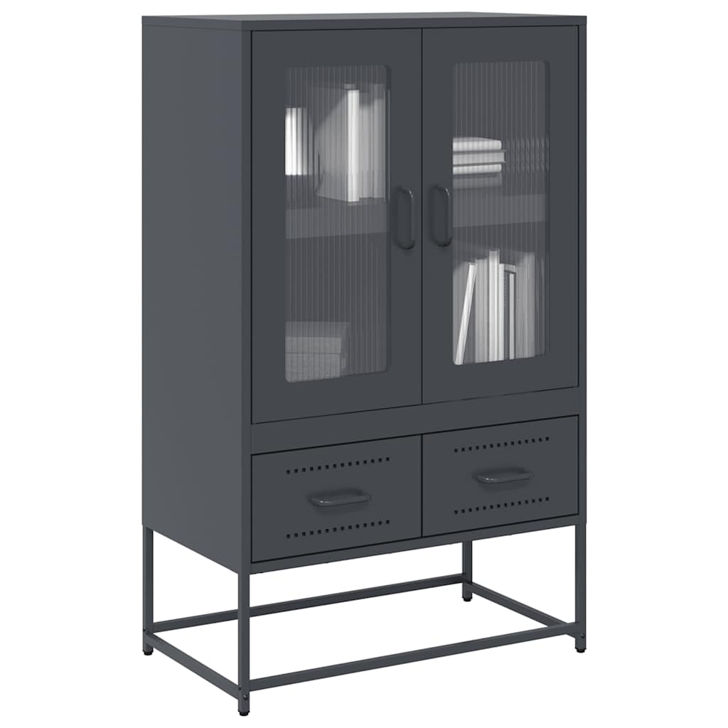 vidaXL Dulap înalt, antracit, 68x39x111,5 cm, oțel vidaXL Dulap înalt, antracit, 68x39x111,5 cm, oțel