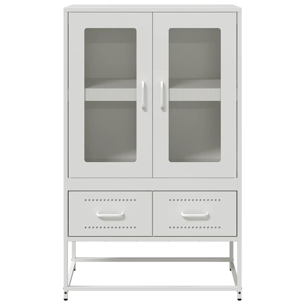 vidaXL Dulap înalt, alb, 68x39x111,5 cm, oțel