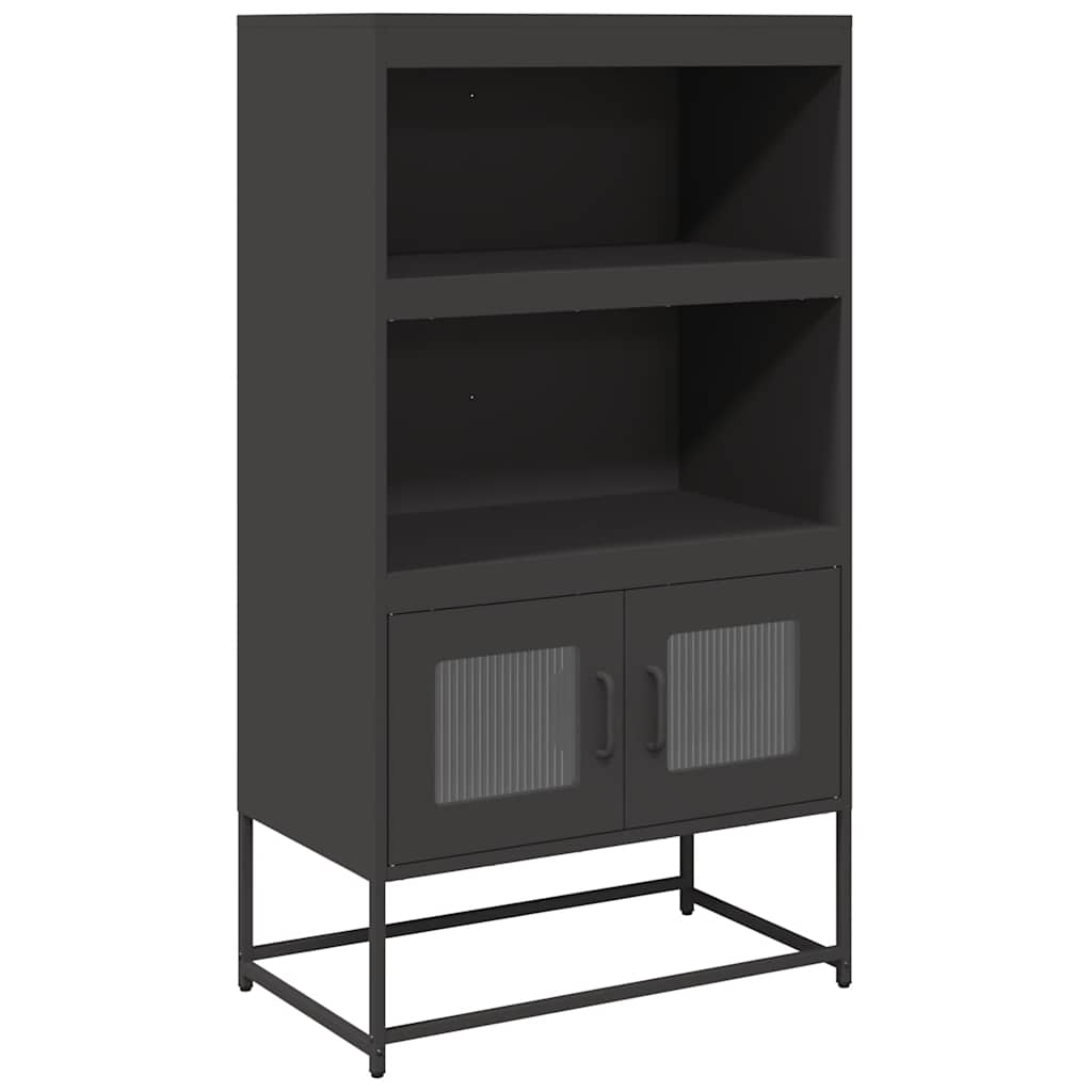 vidaXL Dulap înalt, negru, 68x39x123 cm, oțel vidaXL Dulap înalt, negru, 68x39x123 cm, oțel