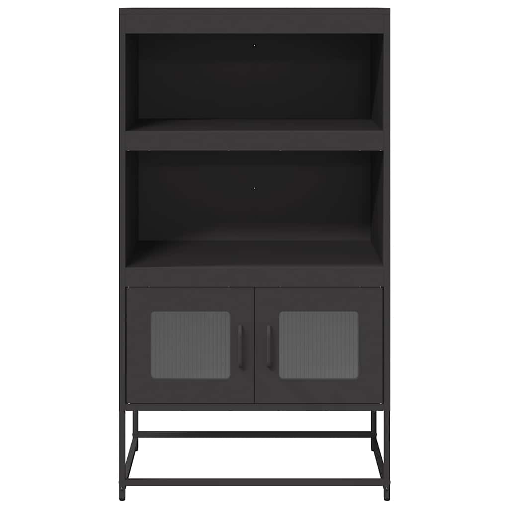 vidaXL Dulap înalt, negru, 68x39x123 cm, oțel vidaXL Dulap înalt, negru, 68x39x123 cm, oțel