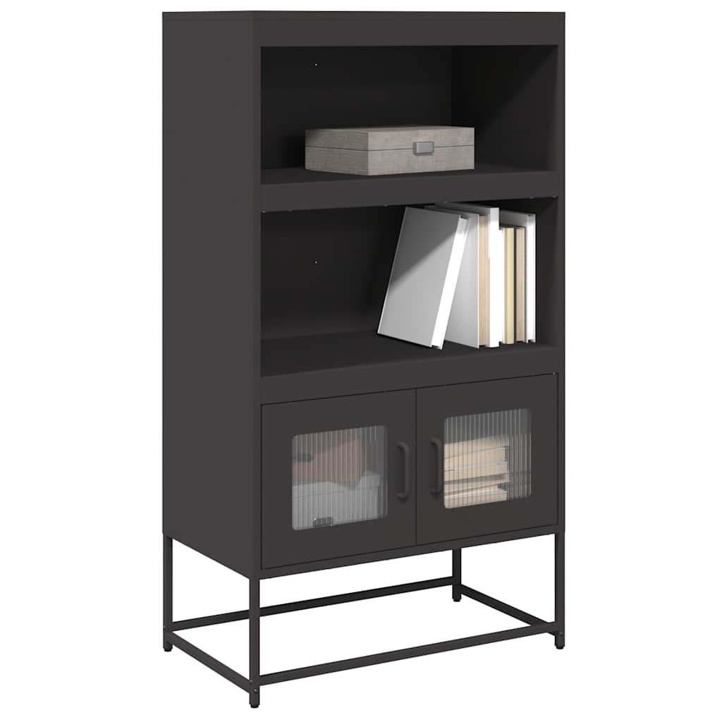 vidaXL Dulap înalt, negru, 68x39x123 cm, oțel vidaXL Dulap înalt, negru, 68x39x123 cm, oțel