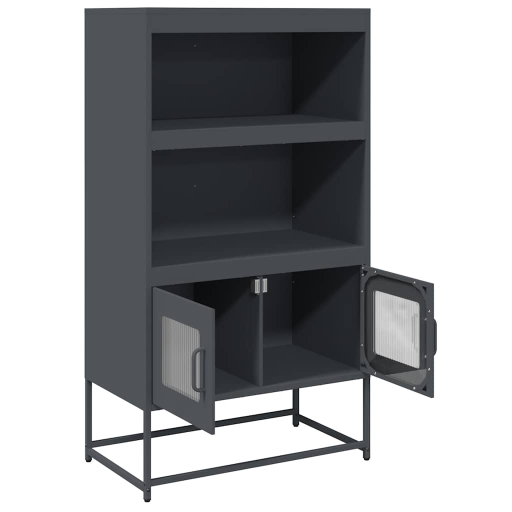 vidaXL Dulap înalt, antracit, 68x39x123 cm, oțel vidaXL Dulap înalt, antracit, 68x39x123 cm, oțel