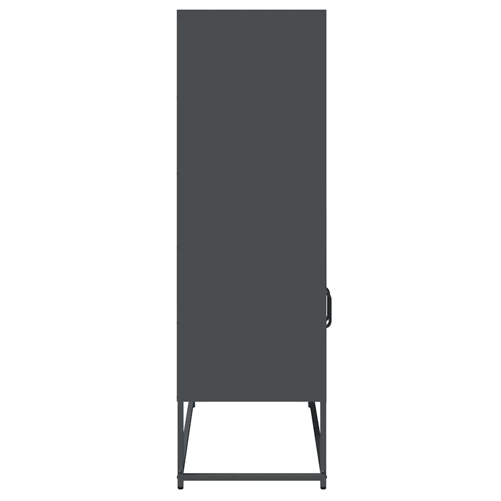 vidaXL Dulap înalt, antracit, 68x39x123 cm, oțel vidaXL Dulap înalt, antracit, 68x39x123 cm, oțel