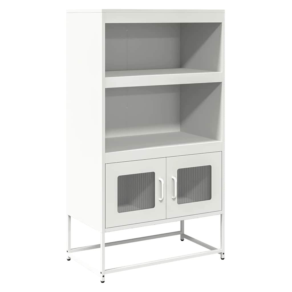 vidaXL Dulap înalt, alb, 68x39x123 cm, oțel