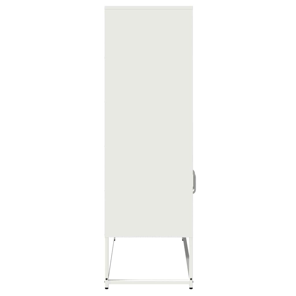 vidaXL Dulap înalt, alb, 68x39x123 cm, oțel