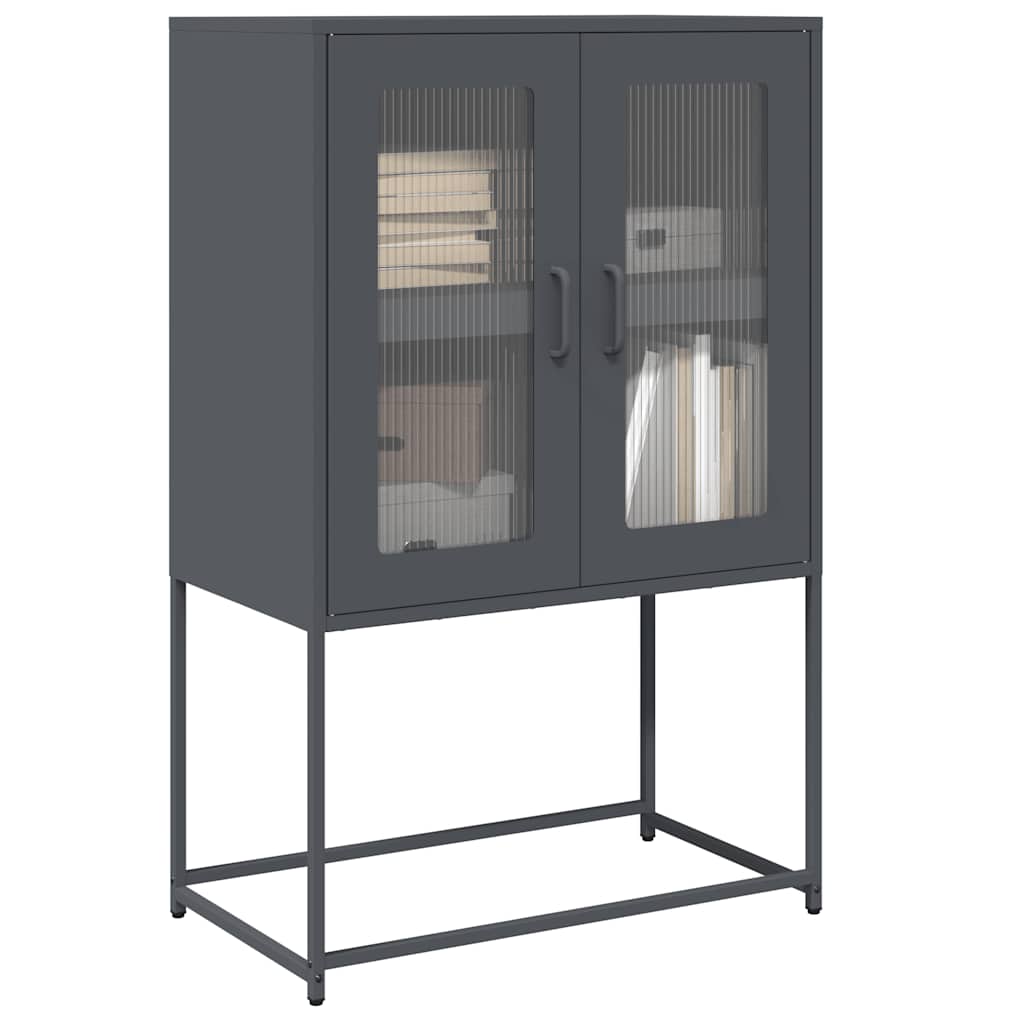vidaXL Dulap înalt, antracit, 68x39x107 cm, oțel vidaXL Dulap înalt, antracit, 68x39x107 cm, oțel