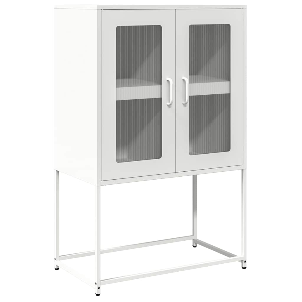 vidaXL Dulap înalt, alb, 68x39x107 cm, oțel vidaXL Dulap înalt, alb, 68x39x107 cm, oțel