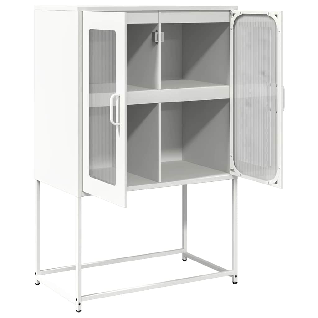 vidaXL Dulap înalt, alb, 68x39x107 cm, oțel vidaXL Dulap înalt, alb, 68x39x107 cm, oțel
