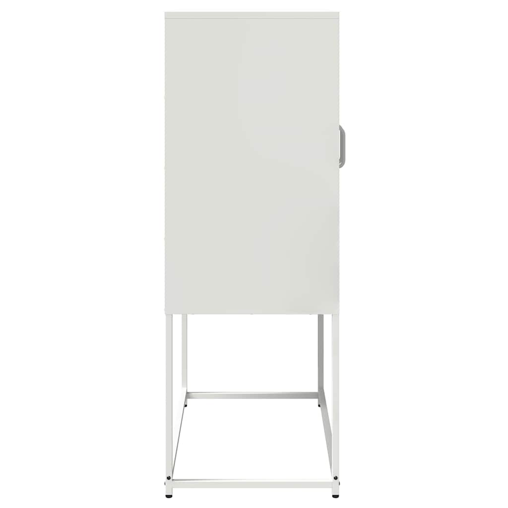 vidaXL Dulap înalt, alb, 68x39x107 cm, oțel vidaXL Dulap înalt, alb, 68x39x107 cm, oțel
