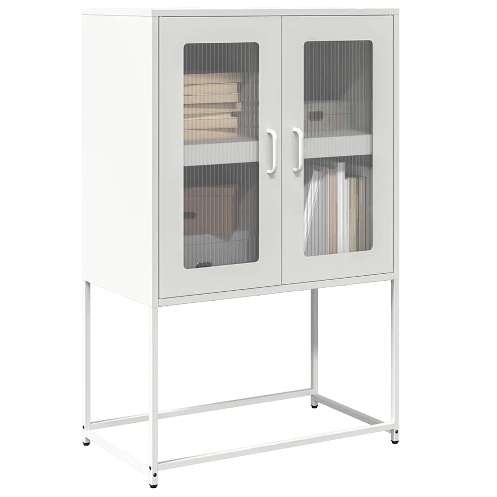 vidaXL Dulap înalt, alb, 68x39x107 cm, oțel vidaXL Dulap înalt, alb, 68x39x107 cm, oțel