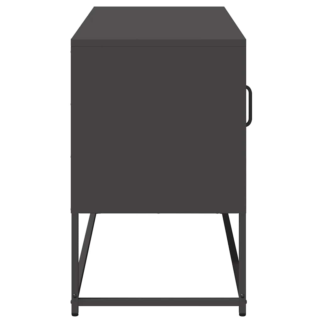 vidaXL Dulap TV, negru, 68,5x39x60,5 cm, oțel vidaXL Dulap TV, negru, 68,5x39x60,5 cm, oțel