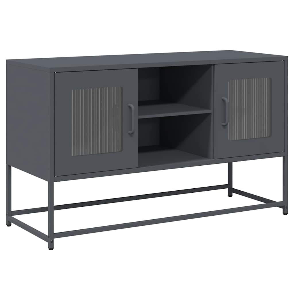 vidaXL Dulap TV, antracit, 100,5x39x60,5 cm, oțel