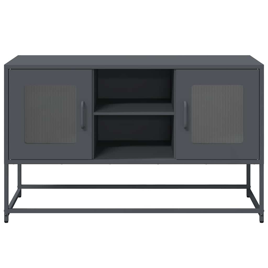 vidaXL Dulap TV, antracit, 100,5x39x60,5 cm, oțel