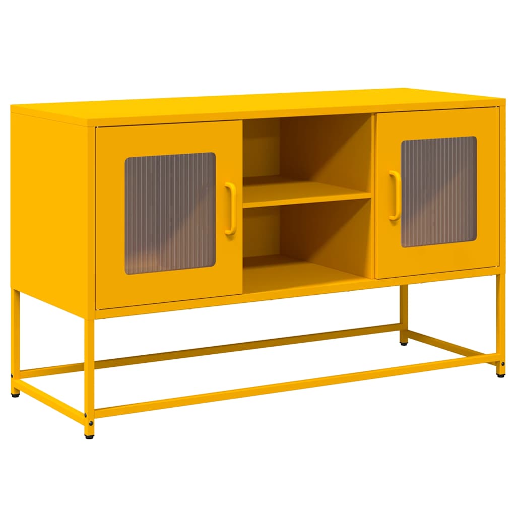 vidaXL Dulap TV, galben muștar, 100,5x39x60,5 cm, oțel