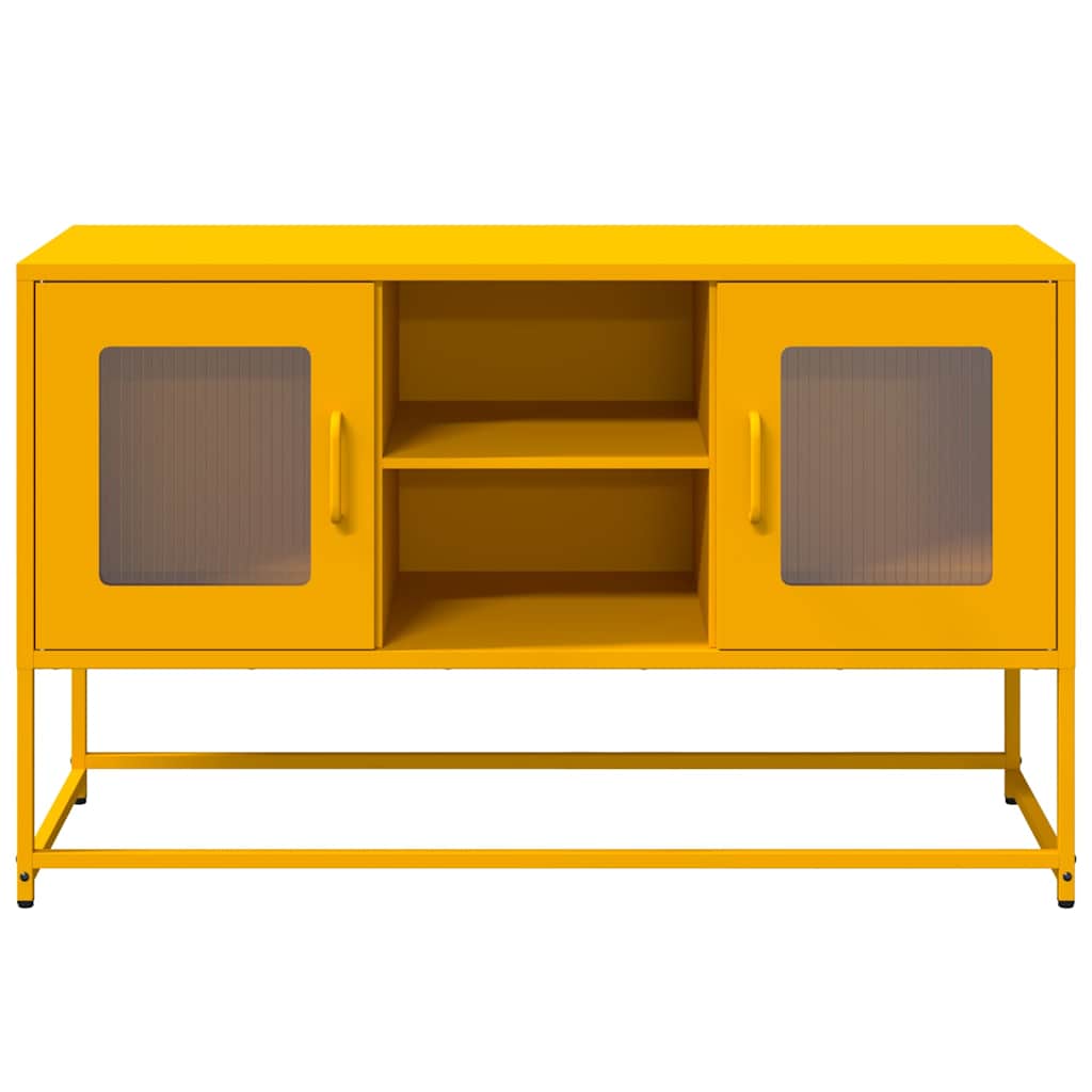 vidaXL Dulap TV, galben muștar, 100,5x39x60,5 cm, oțel